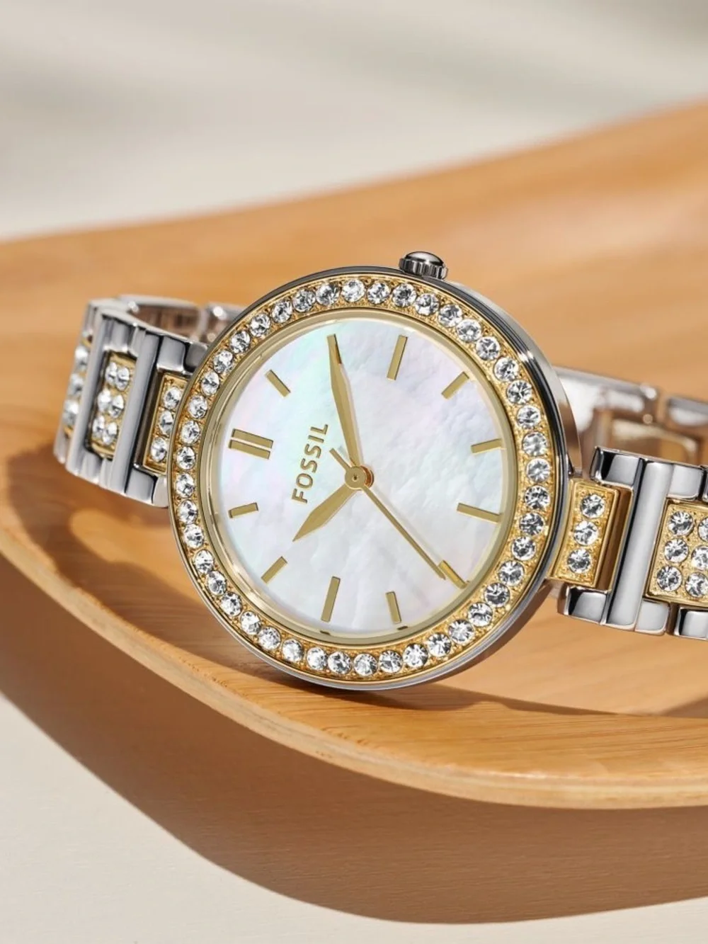 Fossil Women's Karli Three-Hand, Gold-Tone Stainless Steel Watch